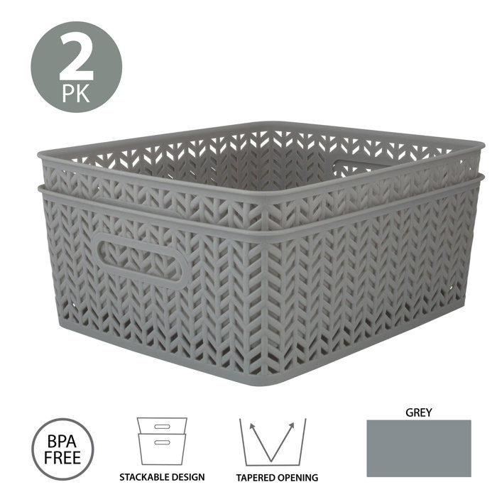 Rebrilliant Plastic Bin Set Wayfair